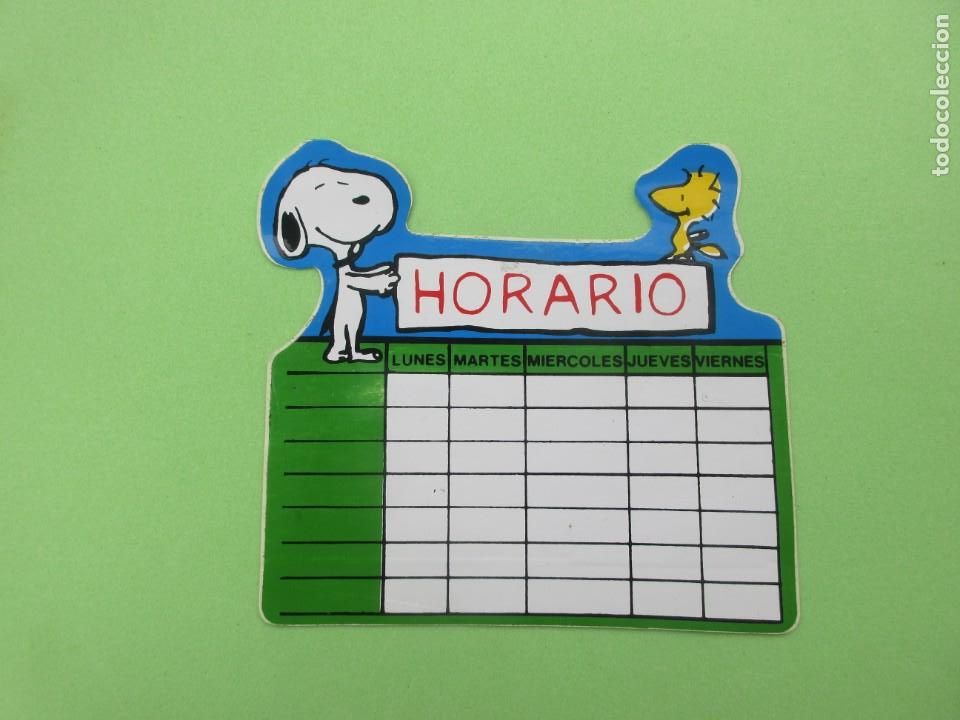 Pegatinas de colecci&oacute;n: Antigua pegatina de Snoopy
