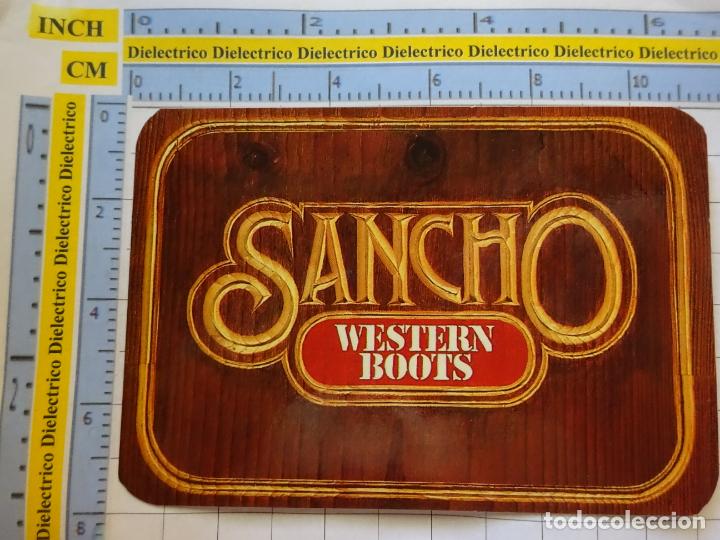 Collection stickers: PEGATINA DE MARCAS DE ROPA. SANCHO WESTERN BOOTS BOTAS COWBOY. 38