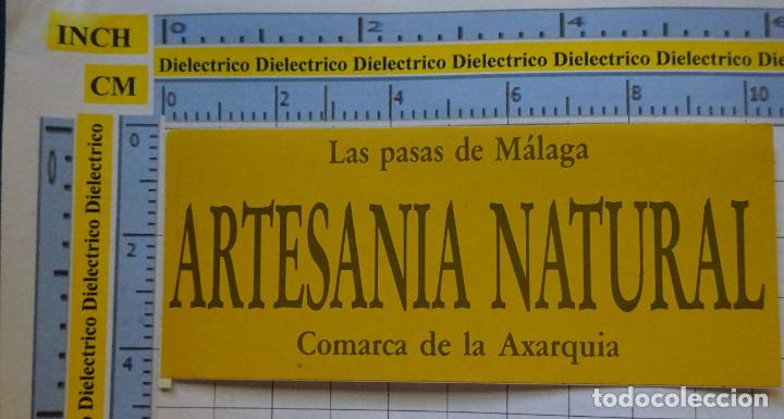 Autocollants de collection: PEGATINA DE ALIMENTOS. LAS PASAS DE M&Aacute;LAGA ARTESAN&Iacute;A NATURAL. COMARCA AXARQU&Iacute;A. 50