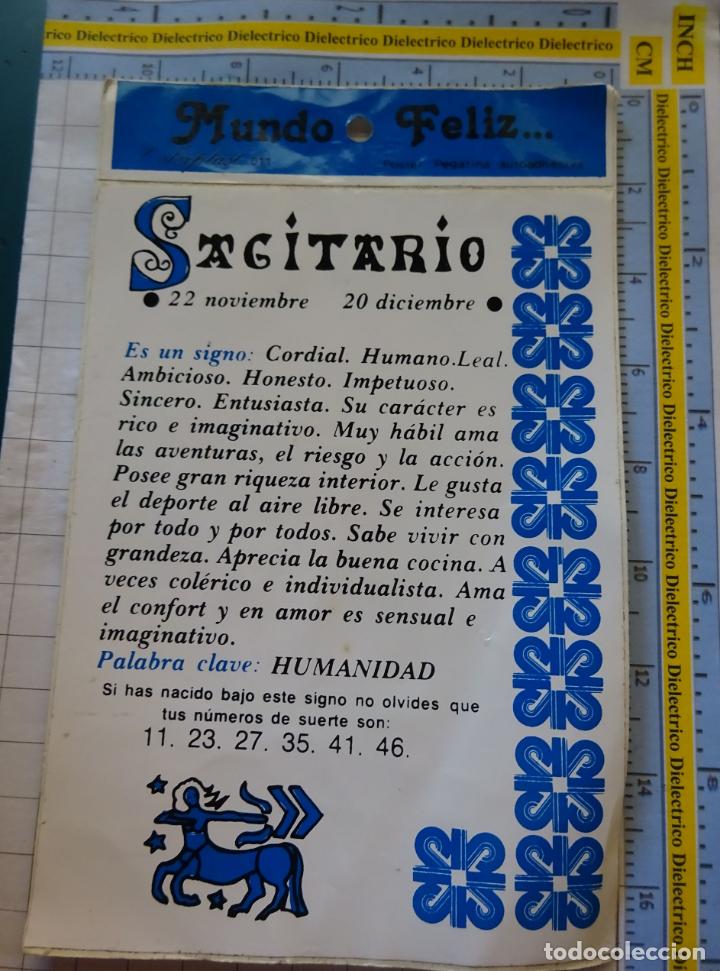 Sammlung von Aufklebern: PEGATINA DE HOR&Oacute;SCOPOS ZODIACO. SAGITARIO.