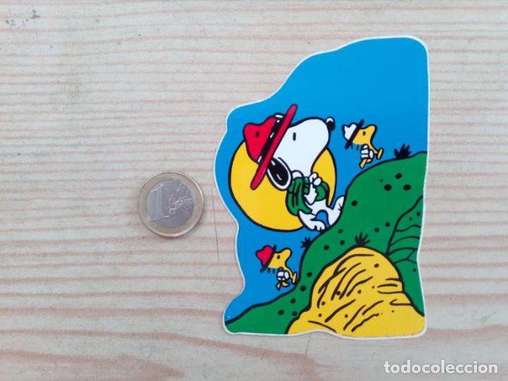 Pegatinas de colecci&oacute;n: Pegatina Adhesivo Snoopy Y Emilio Senderista