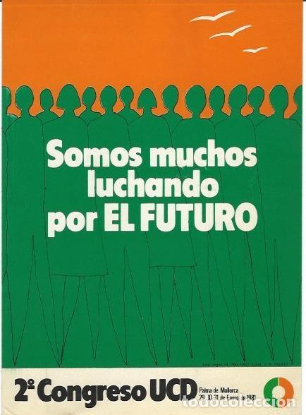 Pegatinas de colecci&oacute;n: Pegatina del 2&ordm; Congreso de UCD. Transici&oacute;n. - Foto 1