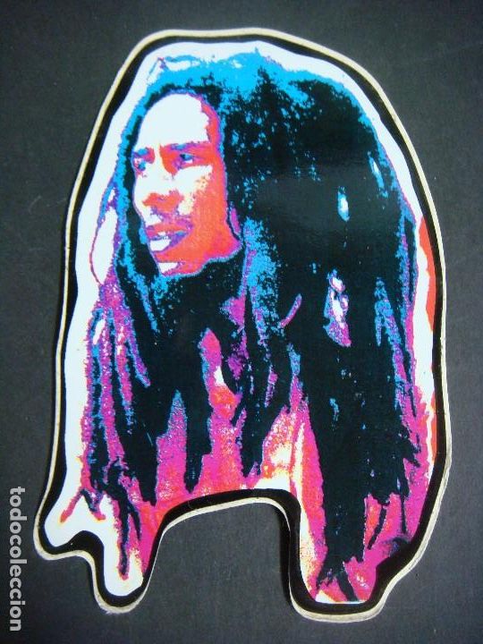 Pegatinas de colecci&oacute;n: PEGATINA DE BOB MARLEY-CAJ-N&ordm;-1
