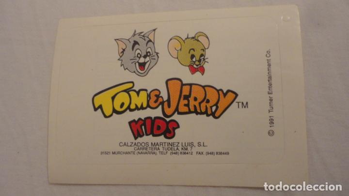 Pegatinas de colecci&oacute;n: ANTIGUA PEGATINA.TOM & JERRY KIDS.CALZADOS MARTINES LUIS S.L. NAVARRA. 1991