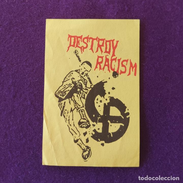 Pegatinas de colecci&oacute;n: PEGATINA POLITICA SINDICAL TRANSICION. 1976 - 1980. DESTROY RACISM.