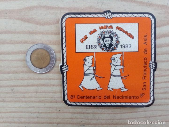 Pegatinas de colecci&oacute;n: 4 Pegatinas Adhesivos 8&ordm; Centenario Del Nacimiento De San Francisco De Asis