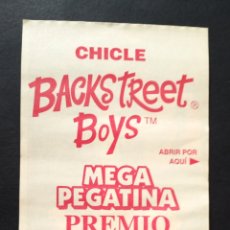 Pegatinas de colección: CHICLE BACKSTREET BOYS MEGA PEGATINA PREMIO SORPRESA. Lote 217864911