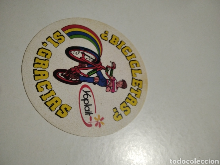 Pegatinas de colecci&oacute;n: Pegatina YOPLAIT bicicletas? Si gracias