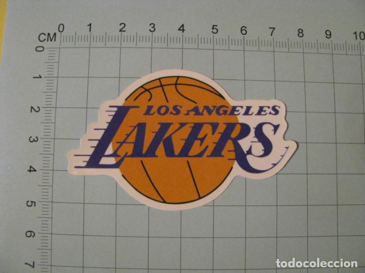 Pegatinas de colecci&oacute;n: PEGATINA COCHE MOTO SKATEBOARD MALETA PORTATIL BICICLETA. LOS ANGELES LAKERS.