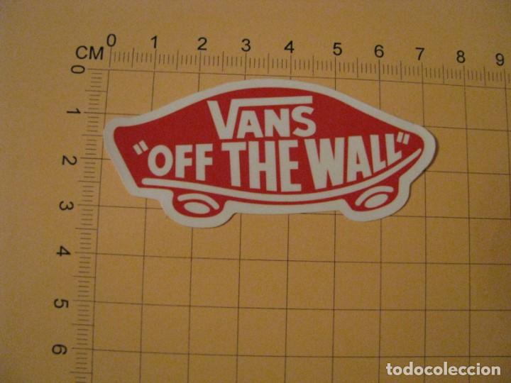 Pegatinas de colecci&oacute;n: PEGATINA COCHE MOTO SKATEBOARD MALETA PORT&Aacute;TIL BICICLETA. VANS OFF THE WALL.