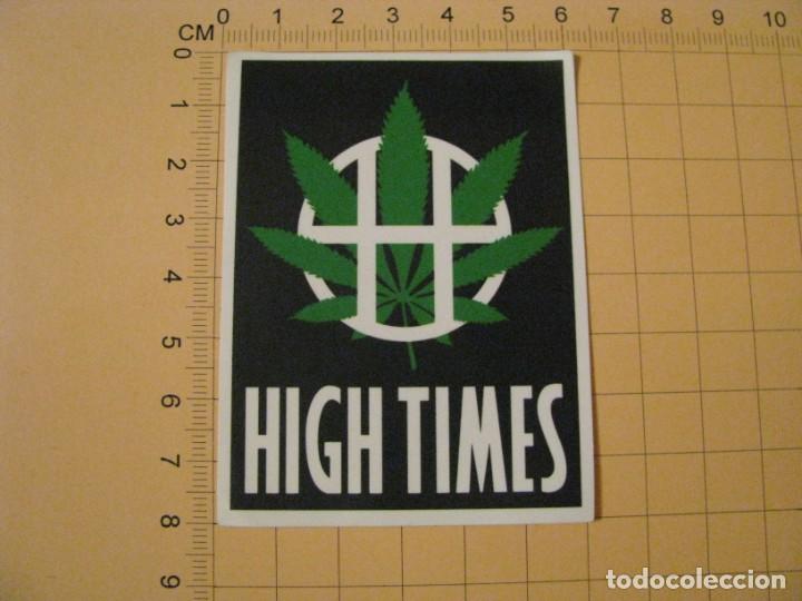 Pegatinas de colecci&oacute;n: PEGATINA COCHE MOTO SKATEBOARD MALETA PORT&Aacute;TIL BICICLETA. HIGH TIMES.