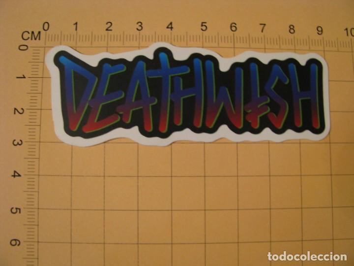 Pegatinas de colecci&oacute;n: PEGATINA COCHE MOTO SKATEBOARD MALETA PORT&Aacute;TIL BICICLETA. DEATHWISH.