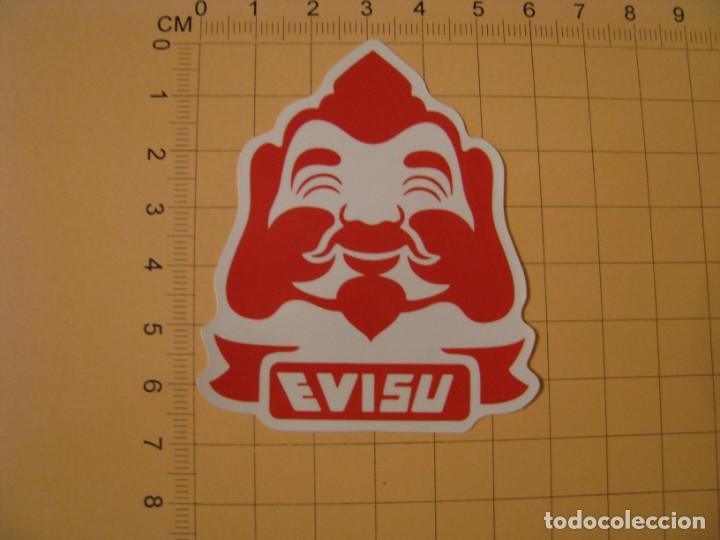 Pegatinas de colecci&oacute;n: PEGATINA COCHE MOTO SKATEBOARD MALETA PORT&Aacute;TIL BICICLETA. EVISU.