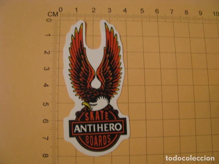 Pegatinas de colecci&oacute;n: PEGATINA COCHE MOTO SKATEBOARD MALETA PORT&Aacute;TIL BICICLETA. ANTIHERO, SKATE BOARDS.