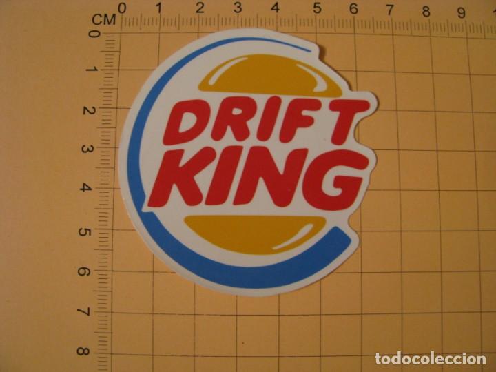 Pegatinas de colecci&oacute;n: PEGATINA COCHE MOTO SKATEBOARD MALETA PORT&Aacute;TIL BICICLETA. DRIFT KING.