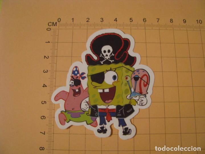 Pegatinas de colecci&oacute;n: PEGATINA PARA COCHE MOTO SKATEBOARD MALETA PORT&Aacute;TIL BICICLETA. BOB ESPONJA.