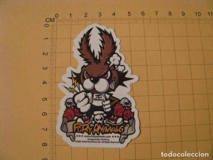 Pegatinas de colecci&oacute;n: PEGATINA PARA COCHE MOTO SKATEBOARD MALETA PORT&Aacute;TIL BICICLETA. FURY ANIMALS.
