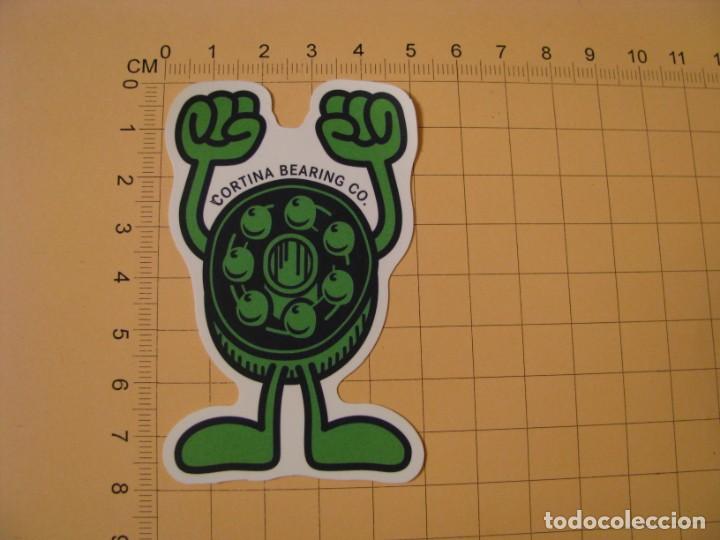 Pegatinas de colecci&oacute;n: PEGATINA PARA COCHE MOTO SKATEBOARD MALETA PORT&Aacute;TIL BICICLETA. CORTINA BEARING CO.