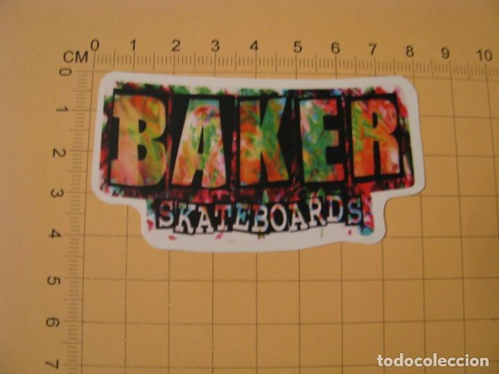 Pegatinas de colecci&oacute;n: PEGATINA PARA COCHE MOTO SKATEBOARD MALETA PORT&Aacute;TIL BICICLETA. BAKER SKATEBOARDS.