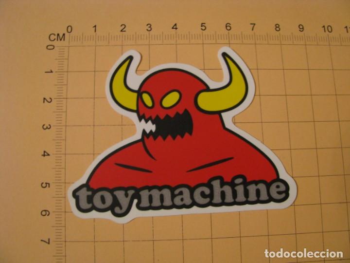 Pegatinas de colecci&oacute;n: PEGATINA PARA COCHE MOTO SKATEBOARD MALETA PORT&Aacute;TIL BICICLETA. TOY MACHINE.