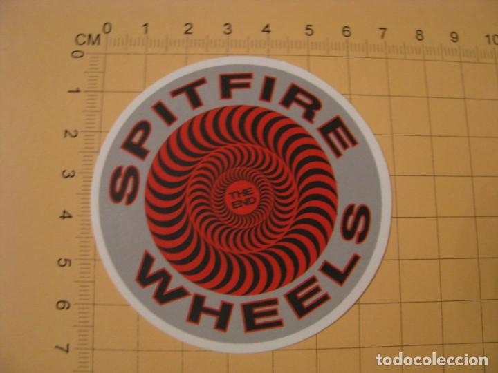 Pegatinas de colecci&oacute;n: PEGATINA PARA COCHE MOTO SKATEBOARD MALETA PORT&Aacute;TIL BICICLETA. SPITFIRE WHEELS.