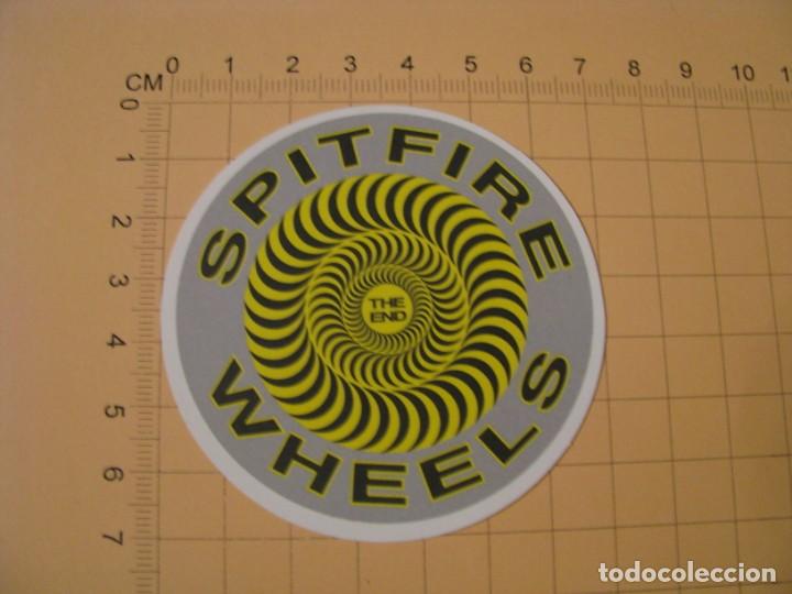 Pegatinas de colecci&oacute;n: PEGATINA PARA COCHE MOTO SKATEBOARD MALETA PORT&Aacute;TIL BICICLETA. SPITFIRE WHEELS.