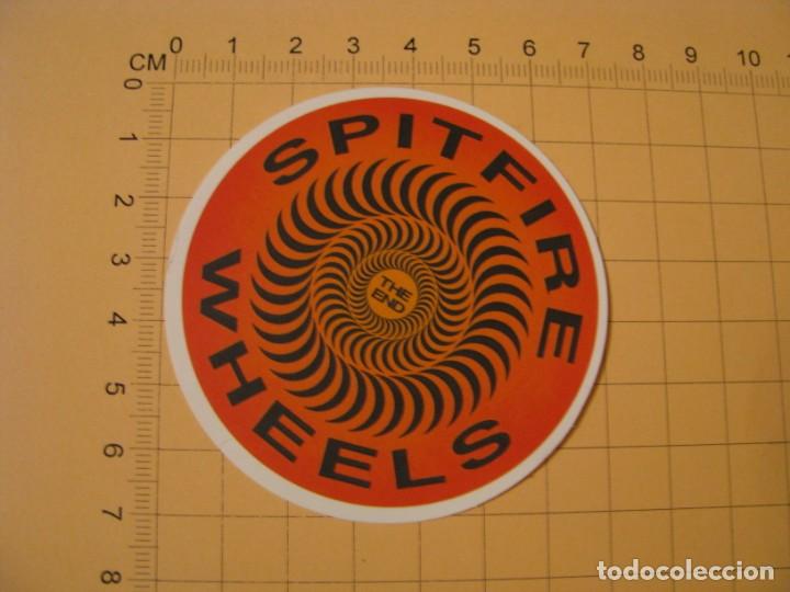 Pegatinas de colecci&oacute;n: PEGATINA PARA COCHE MOTO SKATEBOARD MALETA PORT&Aacute;TIL BICICLETA. SPITFIRE WHEELS.