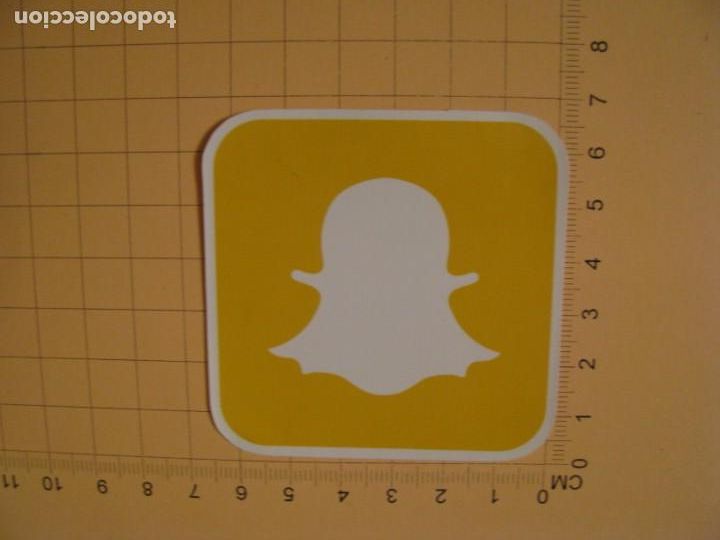 Pegatinas de colecci&oacute;n: PEGATINA PARA COCHE MOTO SKATEBOARD MALETA PORT&Aacute;TIL BICICLETA. SNAPCHAT.