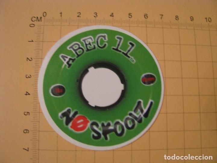 Pegatinas de colecci&oacute;n: PEGATINA PARA COCHE MOTO SKATEBOARD MALETA PORT&Aacute;TIL BICICLETA. ABEC 11 NO SKOOLZ