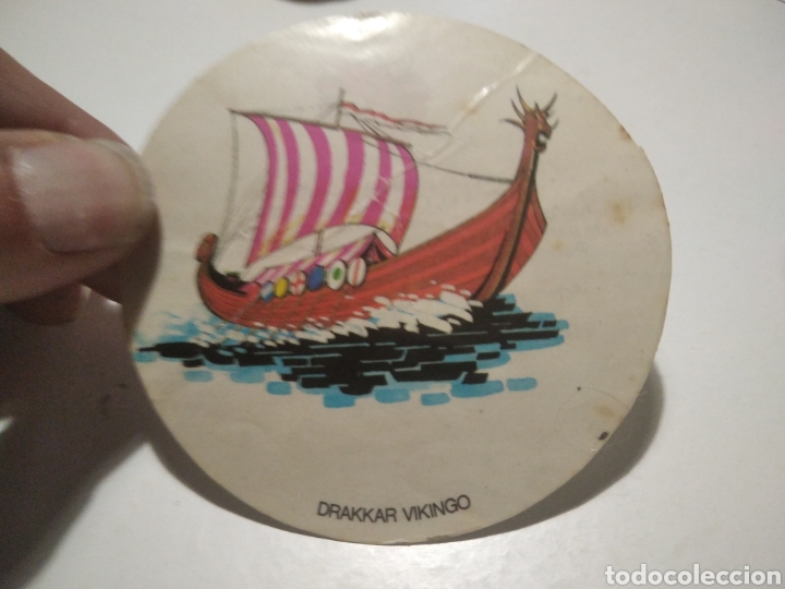 Pegatinas de colecci&oacute;n: Pegatina Drakkar vikingo la vaca que rie