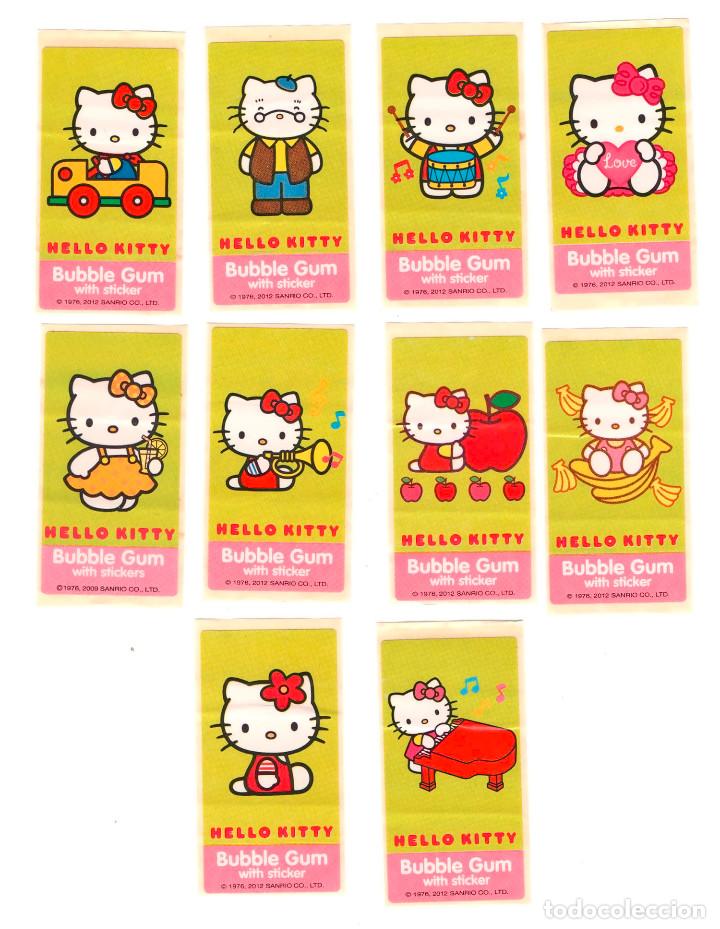 Pegatinas de colecci&oacute;n: LOTE HELLO KITTY Cromo pegatina chicle
