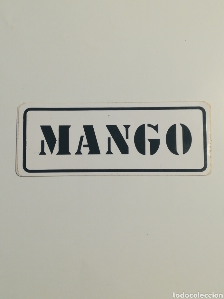 Pegatinas de colecci&oacute;n: Pegatina Mango. Tama&ntilde;o 115x45mm