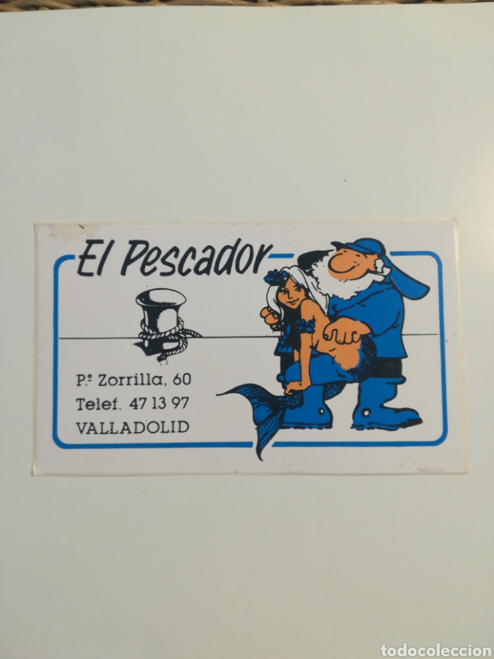 Autocolantes de cole&ccedil;&atilde;o: Pegatina El Pescador. VALLADOLID. tama&ntilde;o 130x78mm