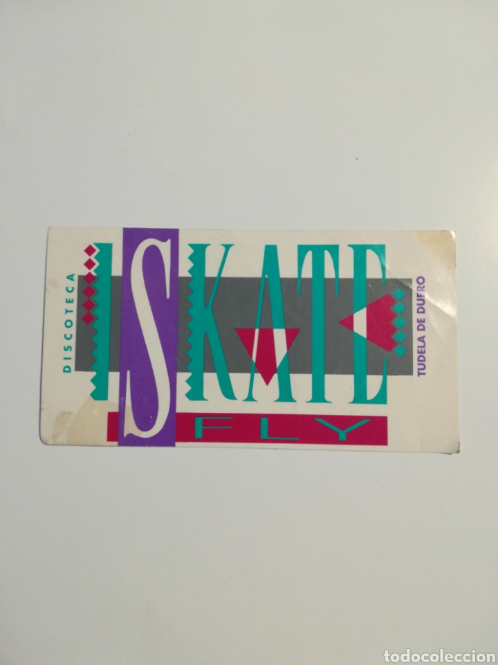 Pegatinas de colecci&oacute;n: Pegatina discoteca Skate fly. Tudela de Duero. Tama&ntilde;o 125x65mm