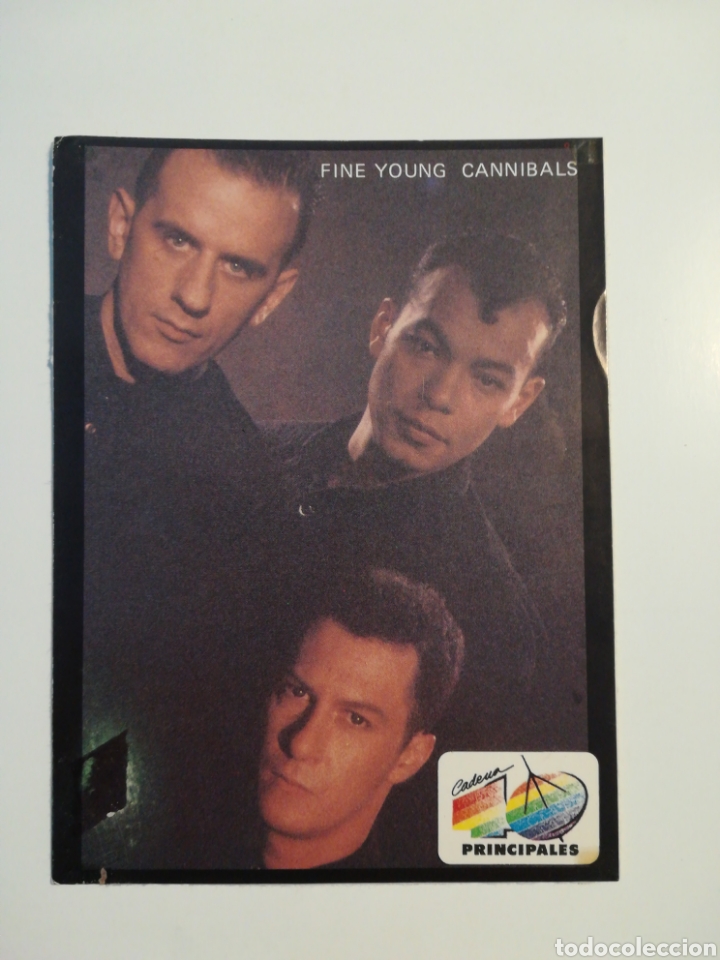 Pegatinas de colecci&oacute;n: Pegatina Fine Young Cannibals. 40 principales. Tama&ntilde;o 105x140mm