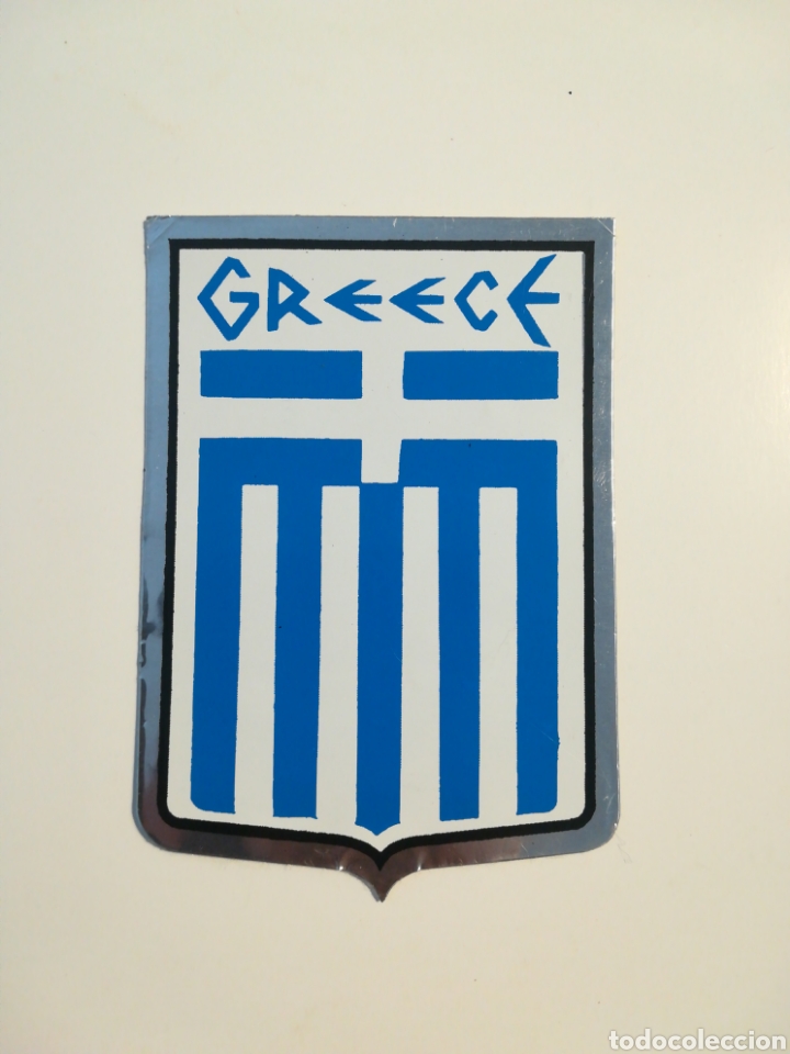 Pegatinas de colecci&oacute;n: Pegatina metalizada Grecia. Greece. Tama&ntilde;o 65x90mm
