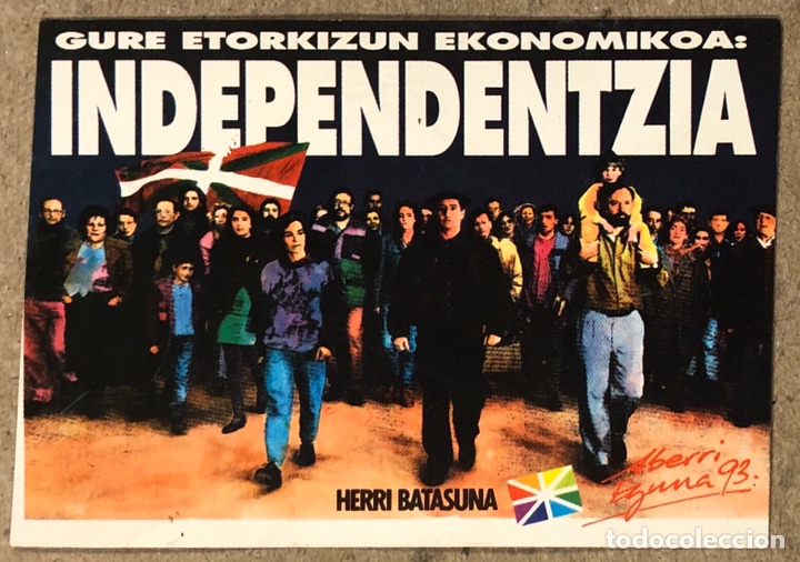 Collection stickers: GURE ETORKIZUN EKONOMIKOA, INDEPENDENTZIA!! ANTIGUA PEGATINA DE HERRI BATASUNA.