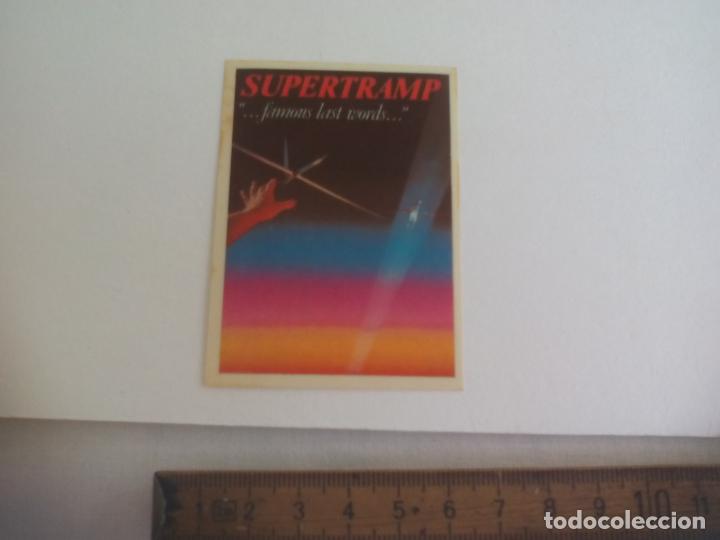 Pegatinas de colecci&oacute;n: 151. SUPERTRAMP. FAMOSAS PALABRAS. ANTIGUA PEGATINA. SHOW DE ESTRELLAS. CROMO ADHESIVO.