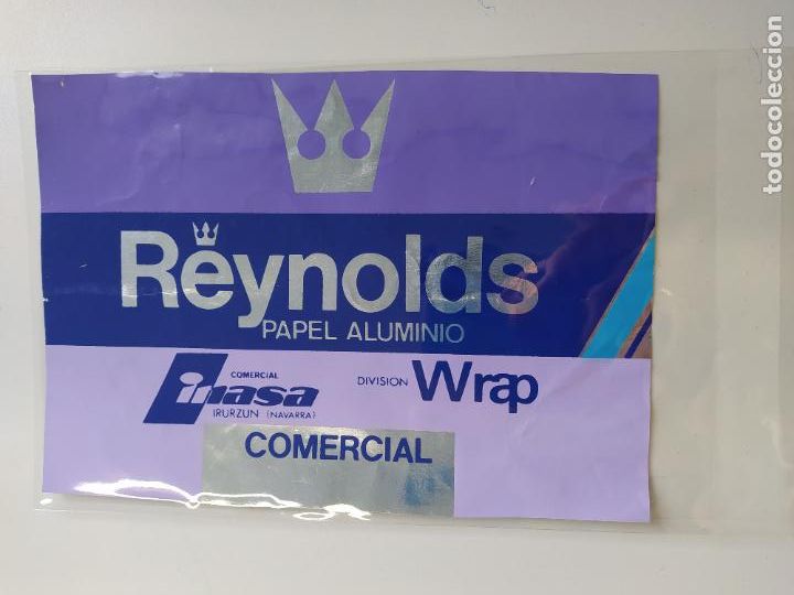 Autocolantes de cole&ccedil;&atilde;o: ANTIGUA PEGATINA SIN ADHESIVO REYNOLDS PAPEL DE ALUMINIO. TDKP16