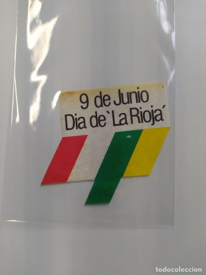 Pegatinas de colecci&oacute;n: pegatina sin adhesivo 9 DE JUNIO DIA DE LA RIOJA. TDKP16