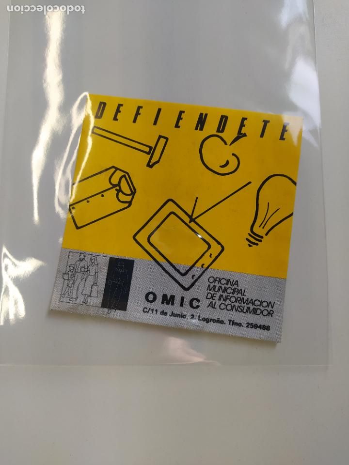 Pegatinas de colecci&oacute;n: PEGATINA SIN ADHESIVO OMIC. DEFIENDETE. OFICINA MUNICIPAL INFORMACION CONSUMIDOR LOGRO&Ntilde;O TDKP16