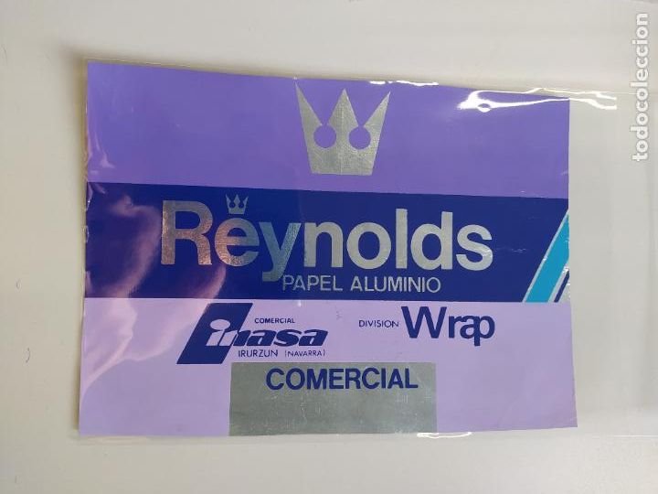 Pegatinas de colecci&oacute;n: ANTIGUA PEGATINA SIN ADHESIVO REYNOLDS PAPEL DE ALUMINIO. TDKP16