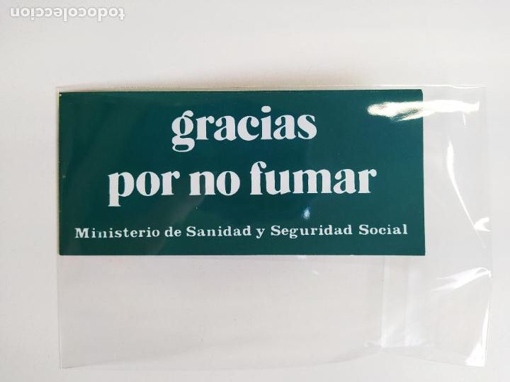 Pegatinas de colecci&oacute;n: PEGATINA GRACIAS POR NO FUMAR. MINISTERIO DE SANIDAD. TDKP16