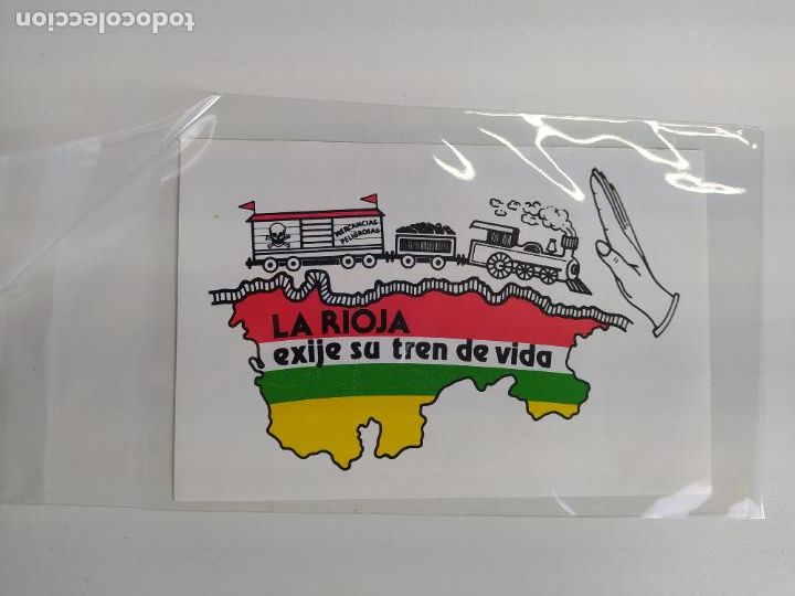 Autocollants de collection: PEGATINA LA RIOJA EXIGE SU TREN DE VIDA. TDKP16