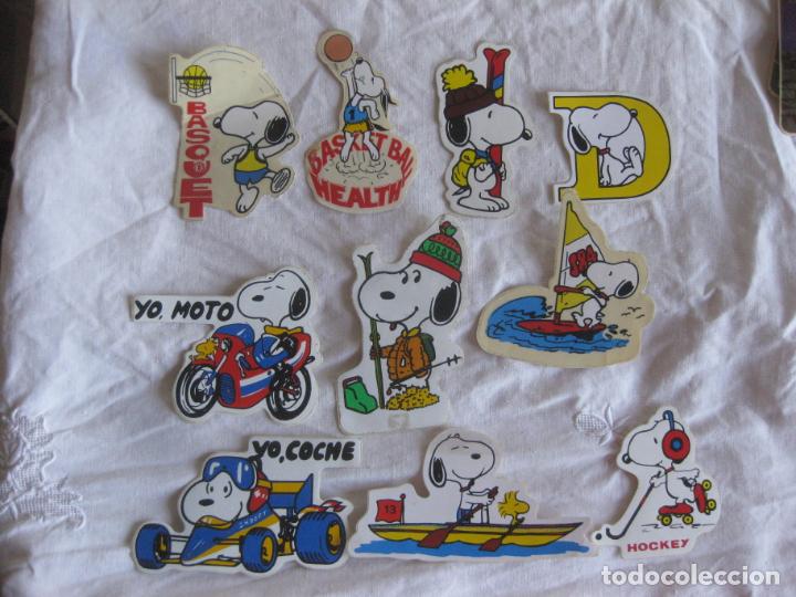 Pegatinas de colecci&oacute;n: 10 PEGATINAS ADHESIVAS SNOOPY.