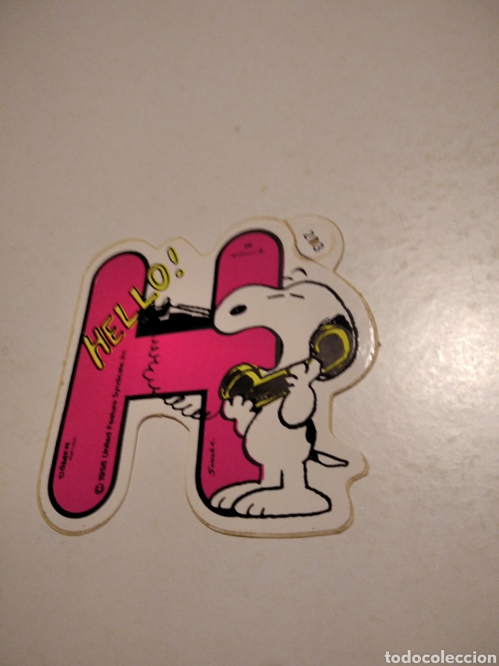 Pegatinas de colecci&oacute;n: Pegatina Snoopy ha hello