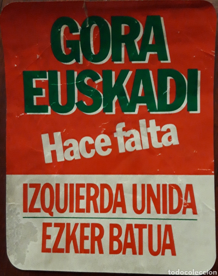 Adesivi di collezione: PEGATINA IZQUIERDA UNIDA - EZKER BATUA