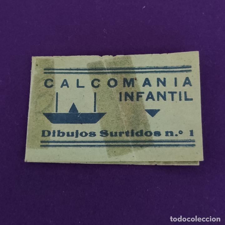 Pegatinas de colecci&oacute;n: ANTIGUA CALCOMANIA INFANTIL. DIBUJOS SURTIDOS N&ordm;1.