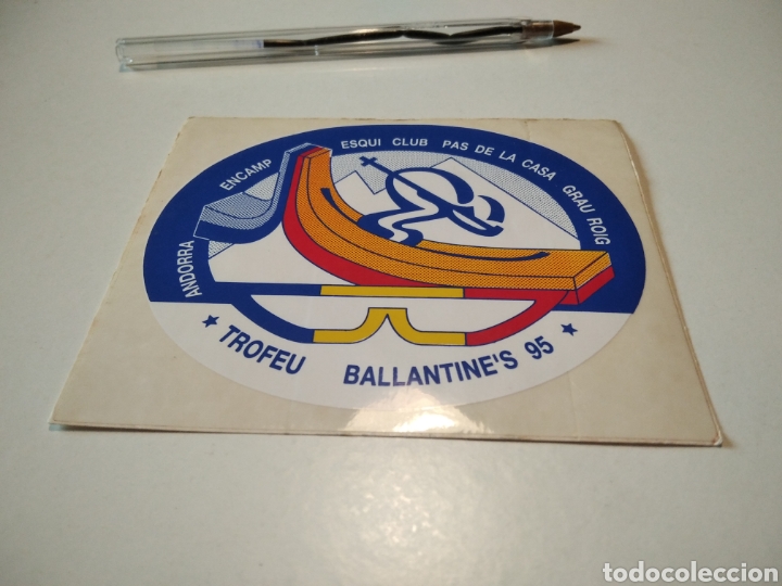 Pegatinas de colecci&oacute;n: Andorra esqui club trofeu Ballantine,s 95