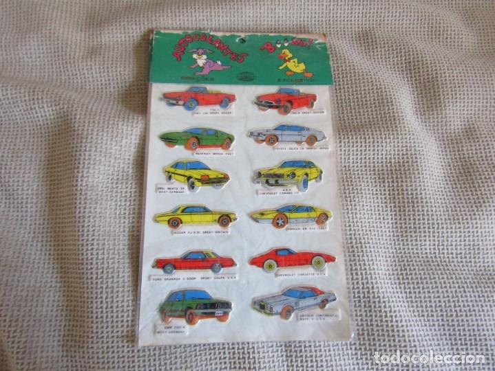 Pegatinas de colecci&oacute;n: 12 Pegatinas Acolchadas Coches Deportivos,Fabricaci&oacute;n Portuguesa Marca Uniexpresso Boom 1970s